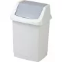 CURVER Click-it 50L atkritumu tvertne ar pedāli, pelēka, 38,5 x 33,5 x 63,5 cm