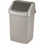 CURVER Click-it 25L atkritumu tvertne ar pedāli, sudraba, 32,5 x 26,5 x 50,5 cm