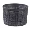 CURVER Grozs ar vāku Jute apaļš 2L Ø17x13cm tumši pelēks