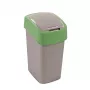 CURVER Flip Bin 9L atkritumu spainis sudraba/zaļš