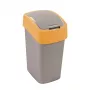 Curver Flip Bin 9L atkritumu spainis sudraba/dzeltens