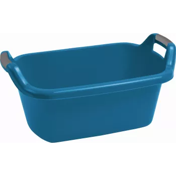 CURVER Ovāla veļas grozs ar rokturiem 35L Zils - Recycled Plastic Storage Bin