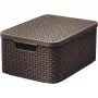 CURVER Style M uzglabāšanas kaste ar vāku 39,3x29,3x18,7 cm tumši brūna