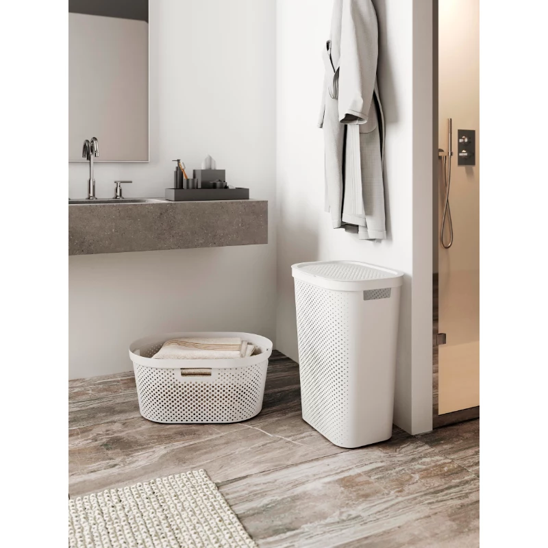 CURVER Infinity Recycled 60L uzglabāšanas kaste 44x35x60cm tumši pelēka