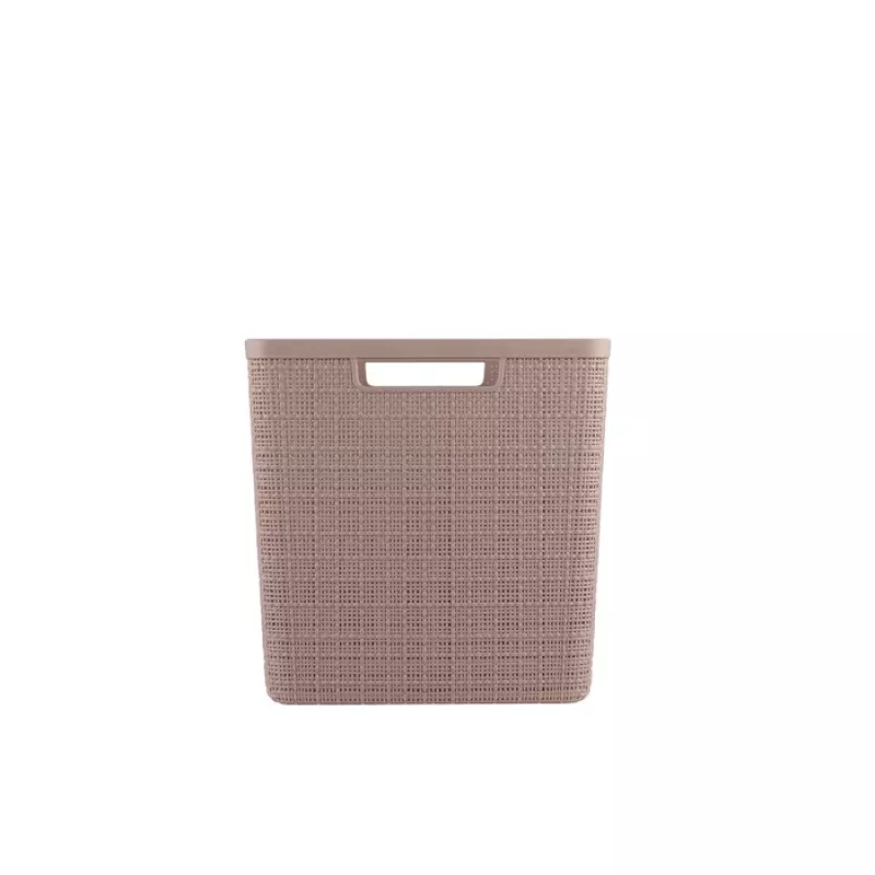 CURVER Grozs Jute Square 17L 28x28x27cm Rozā