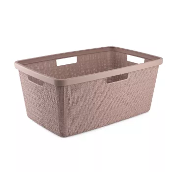 CURVER Veļas grozs Jute 46L 59x39x26cm Rozā