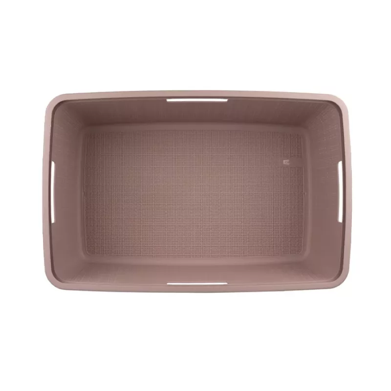 CURVER Veļas grozs Jute 46L 59x39x26cm Rozā