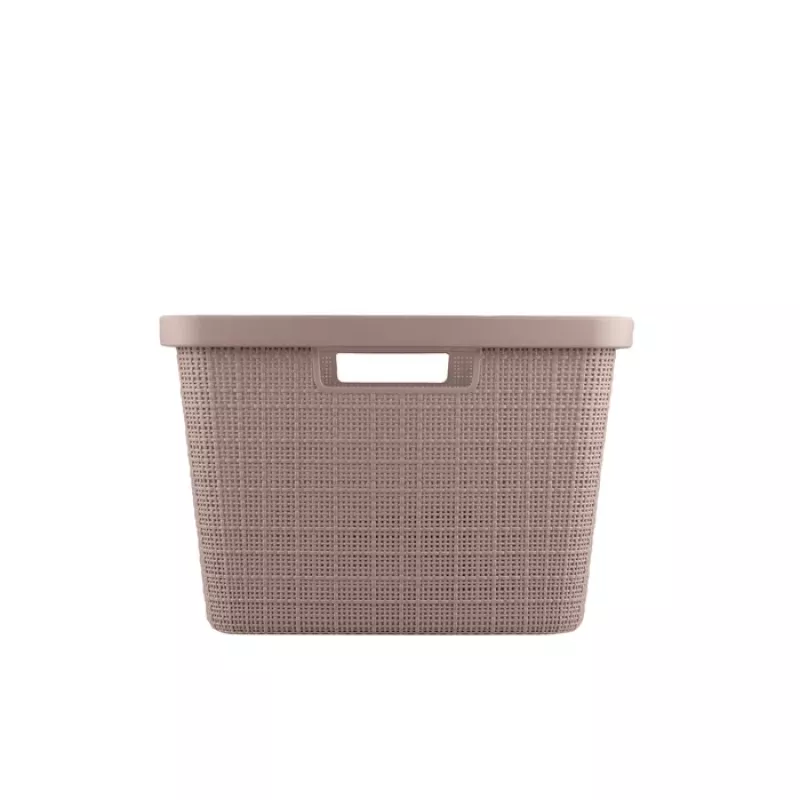 CURVER Veļas grozs Jute 46L 59x39x26cm Rozā