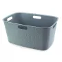 CURVER Softex 45L taisnstūra veļas grozs ar integrētiem rokturiem, tirkīza, 57x37x27 cm