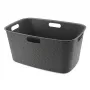 CURVER Softex 45L veļas grozs 57x37x27cm tumši pelēks