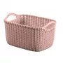 CURVER Knit XS taisnstūra uzglabāšanas grozs 3L 25x18x14 cm rozā