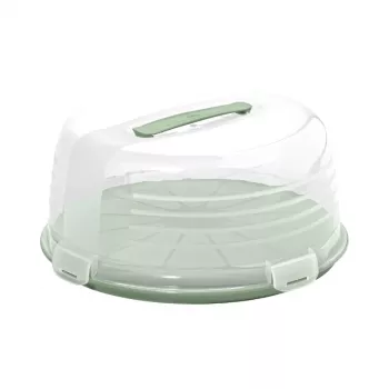 CURVER Apaļa kūkas transportēšanas kaste Ø34,7x15,6 cm Zaļa