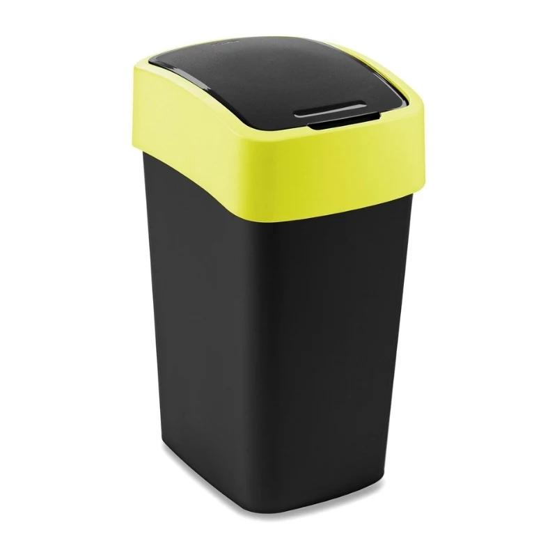 CURVER Flip Bin 25L atkritumu tvertne melna/dzeltena
