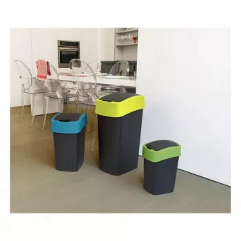 CURVER Flip Bin 25L atkritumu tvertne melna/dzeltena