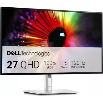 Dell U2724D 27 inch QHD IPS melnais monitors ar USB-C centrmezglu, 120Hz, KVM monitors Dell U2724D