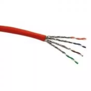 Schwaiger kabeļa rullis 25m S/FTP Cat7 instalācijas kabelis pelēks LSZH
