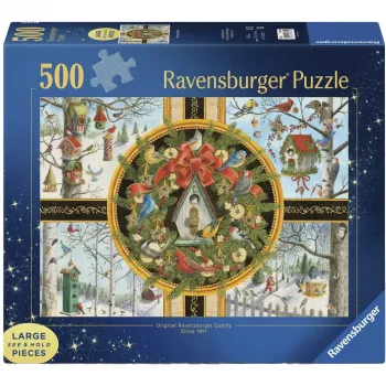 Ravensburger lielo gabalu puzle Singvögel im Winter (500 gabali)