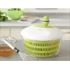 LEIFHEIT Salātu žāvētājs Trend 4,5L ar roktura piedziņu un servēšanas bļodu, zaļš vāks