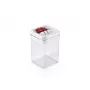 LEIFHEIT Fresh&Easy Pārtikas uzglabāšanas trauks 800ml, hermētisks, krājams, bez BPA, caurspīdīgs ar baltu/zaļu vāku