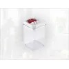 LEIFHEIT Fresh&Easy Pārtikas uzglabāšanas trauks 800ml, hermētisks, krājams, bez BPA, caurspīdīgs ar baltu/zaļu vāku