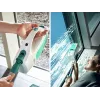 LEIFHEIT logu tīrītājs ar vakuumu Dry&Clean ar 43 cm Click System rokturi, elektriskais logu vakuums, balts/tirkīza
