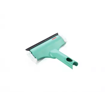 LEIFHEIT Logu un rāmju tīrītājs 3in1 Mini micro duo - 20 cm mikrošķiedras galva ar iebūvētu tīrītāju, saderīgs ar Click sistēmu