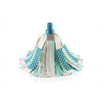 LEIFHEIT 3in1 Power Mop ar Clean Twist Spin tehnoloģiju, teleskopisku rokturi, 20L spaini, mikrošķiedras galvu, tirkīza/balts