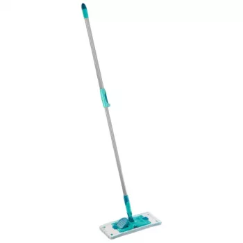 LEIFHEIT PowerClean M grīdas birste ar teleskopisku rokturi, 33 cm, zaļa/pelēka