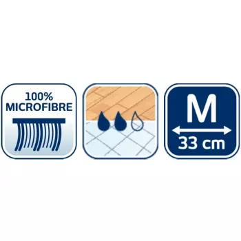 Leifheit Clean & Compact M rezerves mikrošķiedras mopa uzgalis