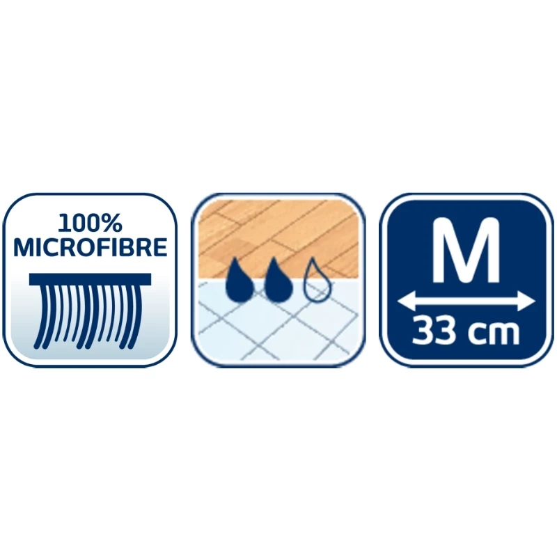 Leifheit Clean & Compact M rezerves mikrošķiedras mopa uzgalis