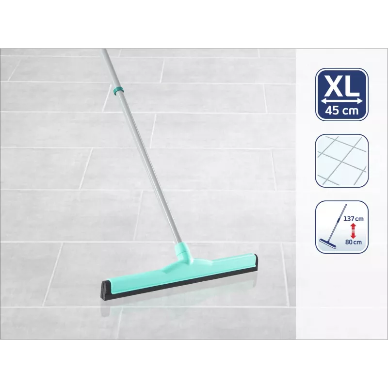 LEIFHEIT Classic Aqua Collect grīdas tīrītājs ar teleskopisku rokturi, 45 cm, zaļš/balts