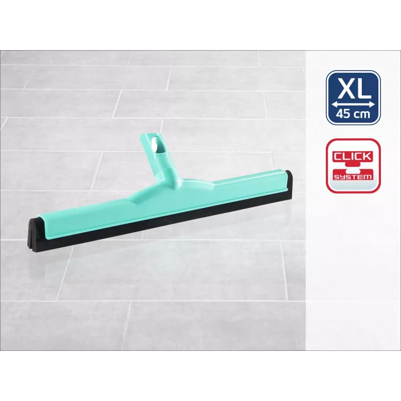 LEIFHEIT Click System grīdas tīrītāja uzgalis 45 cm ūdens savākšanai, dubultā gumijas lūpa, zils/balts