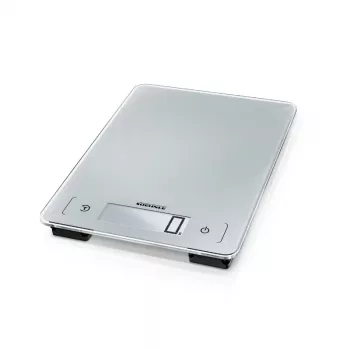 SOEHNLE Page Aqua Proof elektroniskie virtuves svari 10kg IPX7 ūdensizturīgi sensorie skārienjūtīgi balti/sudraba