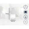 SOEHNLE Air Aromatizator Valencia ultraskaņas aromāta difuzors, 100 ml tvertne, darbības laiks līdz 4 h, balts/sudraba