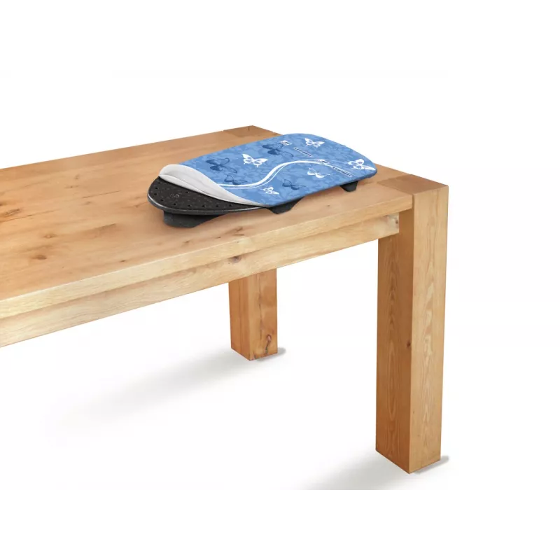 LEIFHEIT Air Board Table Compact gludināmais dēlis 70x30cm, Thermo-Reflect, īpaši viegls EPP, salokāms, balts/zils