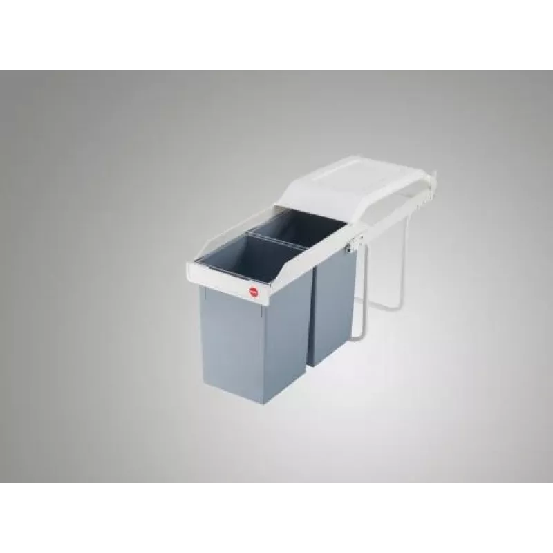 HAILO Multi-Box Duo L iebūvējams atkritumu tvertne, 2x14L, balta