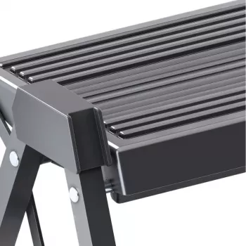 HAILO salokāms pakāpienu sols StepFix / Tērauds / 2 pakāpieni / Melns