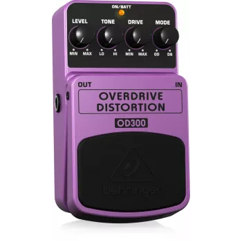 Behringer OD300 Overdrive/Distortion efektu pedālis violets, melns