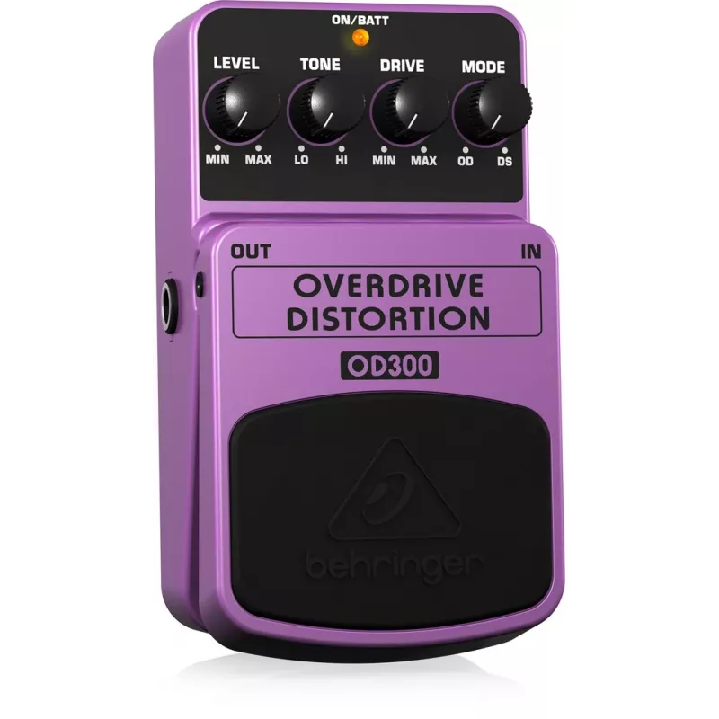 Behringer OD300 Overdrive/Distortion efektu pedālis violets, melns