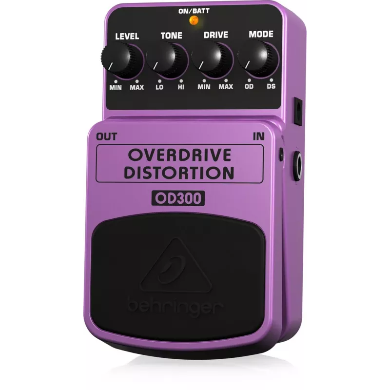 Behringer OD300 Overdrive/Distortion efektu pedālis violets, melns