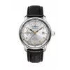 Zeppelin Mediterranee 96681 automātiskie vīriešu pulksteņi, 40mm, zils ciparnīca, zils ādas siksniņa
