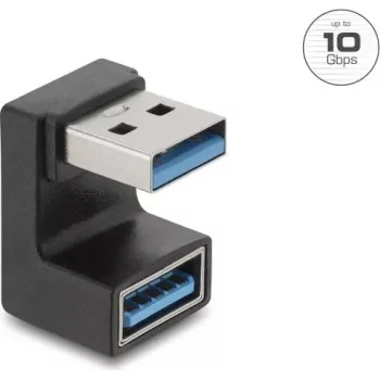 Delock USB 10 Gbps Type-A vīriešu uz sieviešu U-veida adapteris