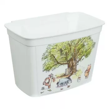 keeeper Daudzfunkcionālā kaste 4L Janek Winnie the Pooh, balta, 27 x 18 x 16,3 cm, sakraujama uzglabāšanas kaste ar vāku, bez BPA plastmasas