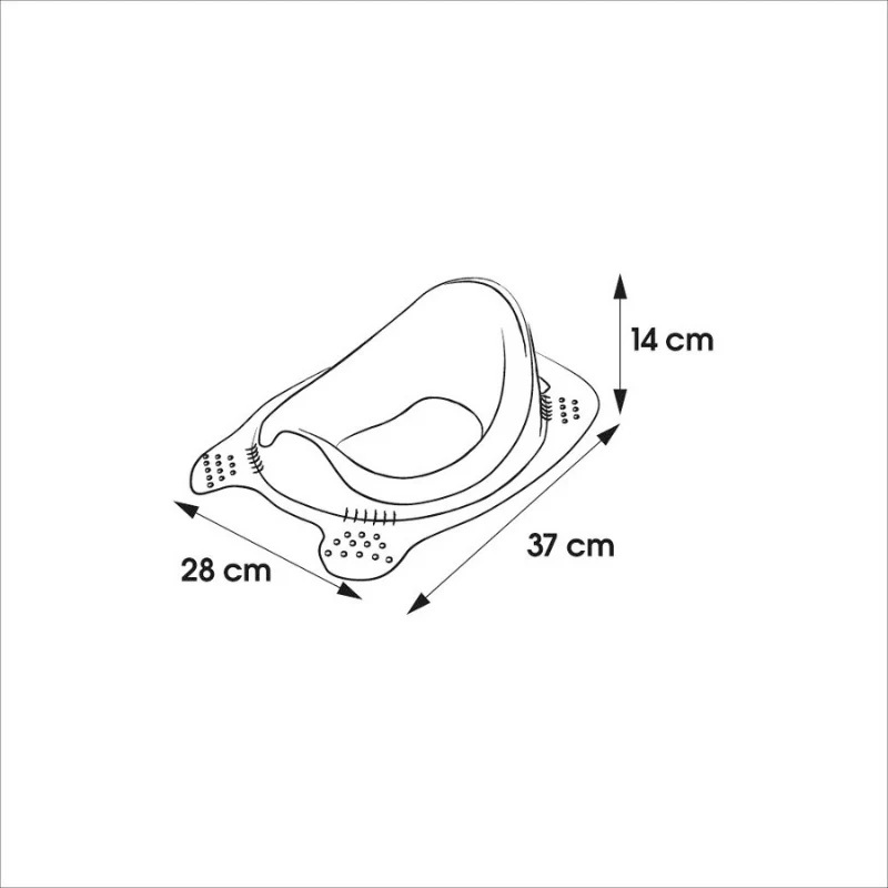 keeeper Tualetes apmācības sēdeklis comfort Zuza Pure 28x37x14cm Rozā