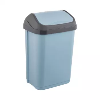 KEEEPER atkritumu tvertne ar rotējošu vāku 25L Swantje 33,5x25,5x53,5cm Zila