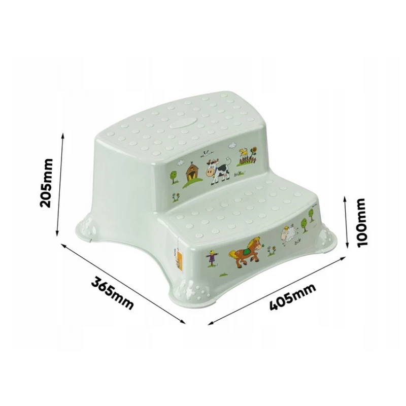 KEEEPER divlīmeņu sols Igor Funny Farm 40x37x21 cm gaiši zaļš
