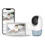 Chillax DM568 Wi-Fi un FHSS video mazuļu monitors ar 5 inch displeju, panoramēšanas un sasvēršanas kameru, nakts redzamību, divvirzienu sarunu, temperatūras sensoru, šūpuļdziesmām un Hubble lietotni