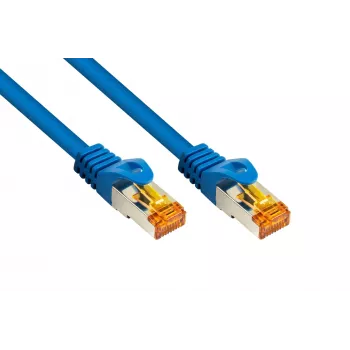 KABELMEISTER Cat.7 S/FTP savienojuma kabelis, RJ45, TPE, bez halogēniem, zils, 3m