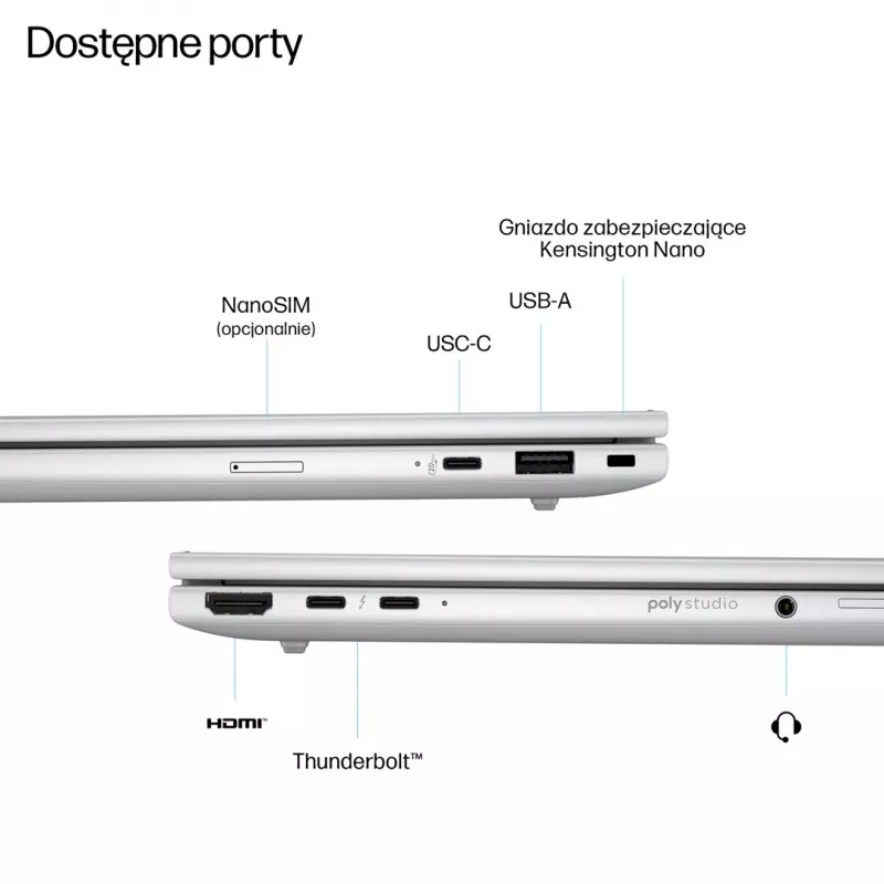 HP EliteBook 8 G1i 14 inch WUXGA Intel Core Ultra 7 255U 24GB RAM 512GB SSD Windows 11 Pro sudraba biznesa portatīvais dators