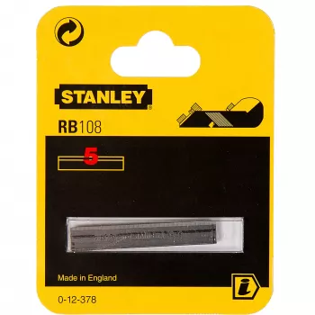 STANLEY rezerves ēveles naži RB10 un RB5, taisna mala, 10 gab., SK5 tērauds, 44 mm platums